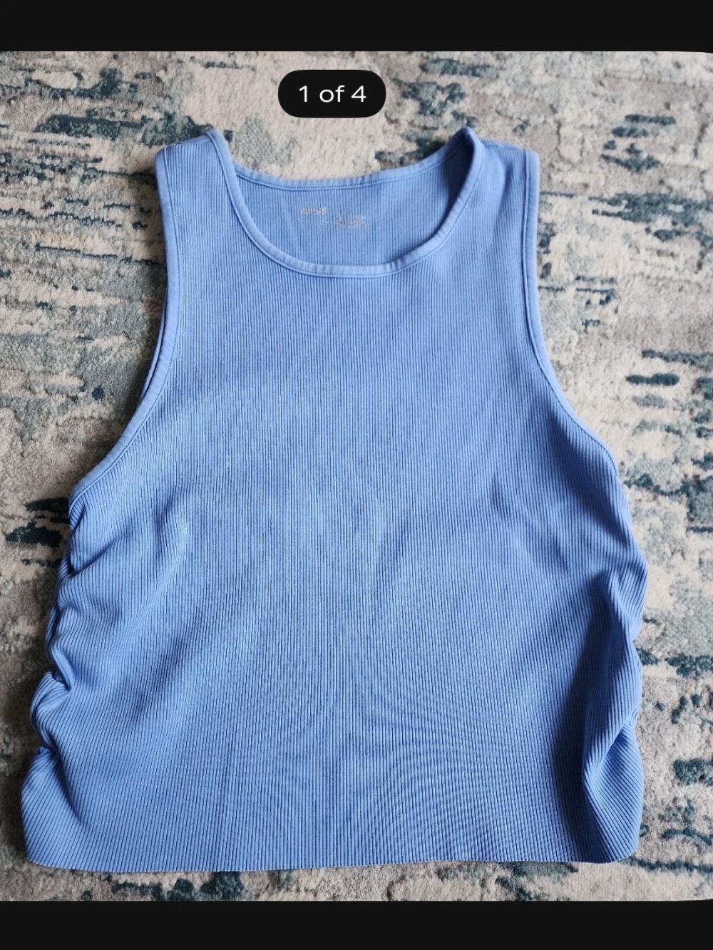 aerie Periwinkle Ribbed Tank Top